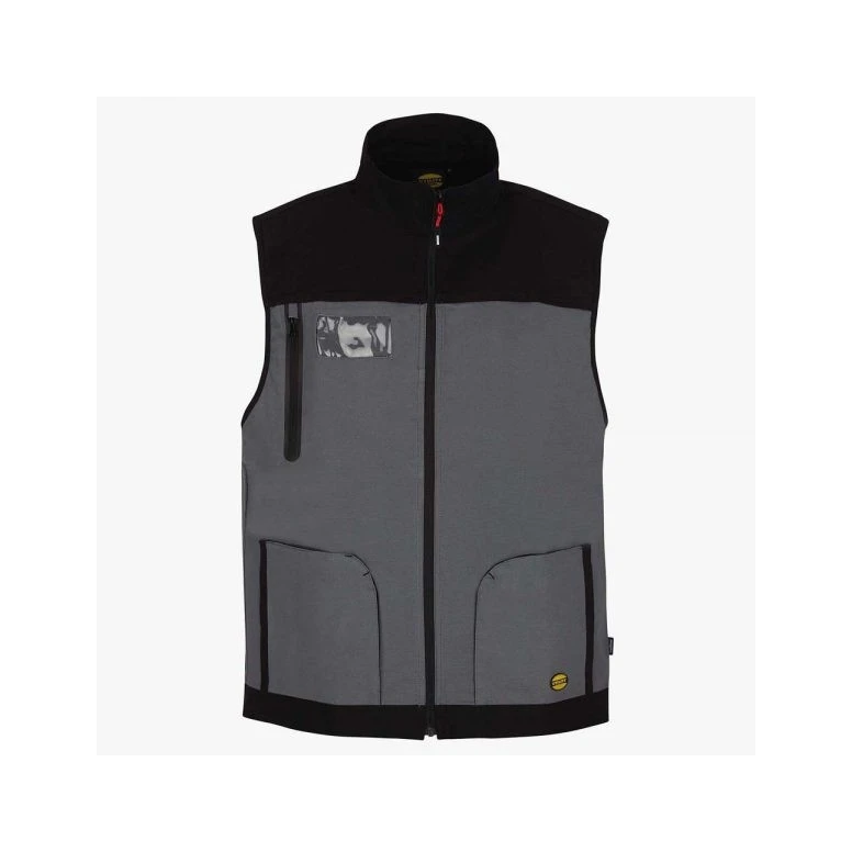 Gilet mit Mehrfachtaschen aus Stretch-Baumwollcanvas von Diadora 702.170017