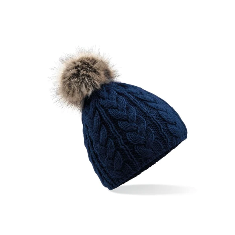 Mütze Pelz Pom Pom Kabel Beechfield - B410