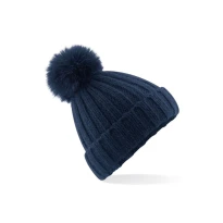 Mütze Verbier Pelz Pop Pom Chunky Beanie Beechfield - B413