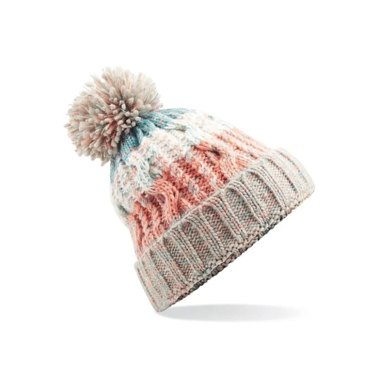 Mütze Korkenzieher Pom Pom Beanie Beechfield - B486