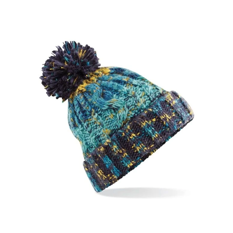 Mütze Korkenzieher Pom Pom Beanie Beechfield - B486