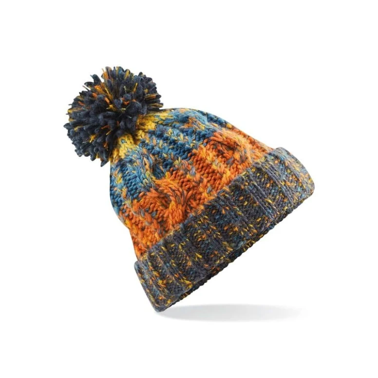 Mütze Korkenzieher Pom Pom Beanie Beechfield - B486