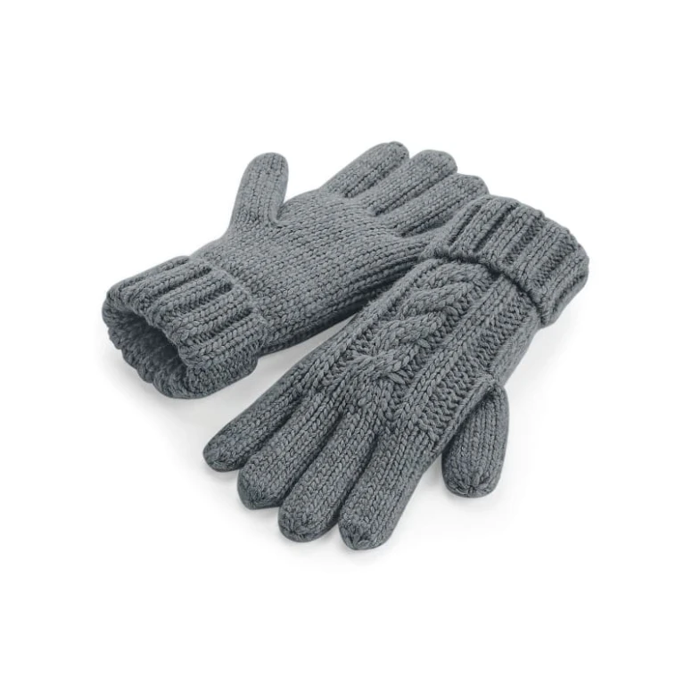 Handschuhe Cable Knit Melange Handschuhe Beechfield - B497