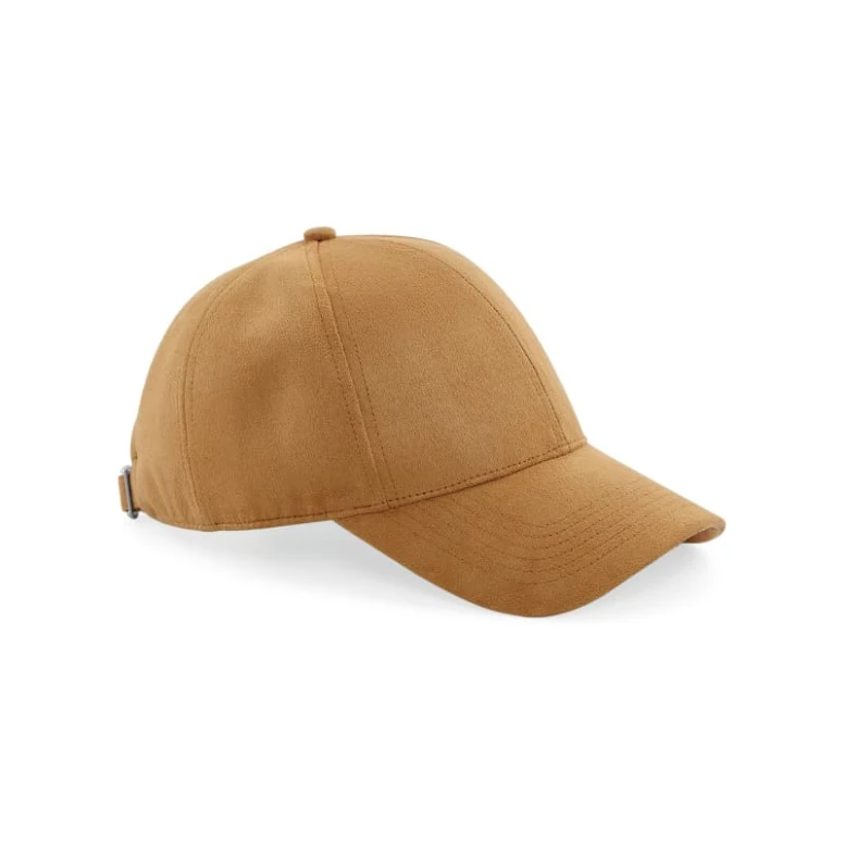 Mütze Faux Wildleder 6 Panel Kappe Beechfield - B656