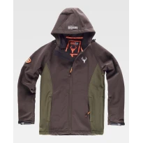 Arbeitsjacke Workshell Stretch mit Kapuze Jagd S8610 - Workteam