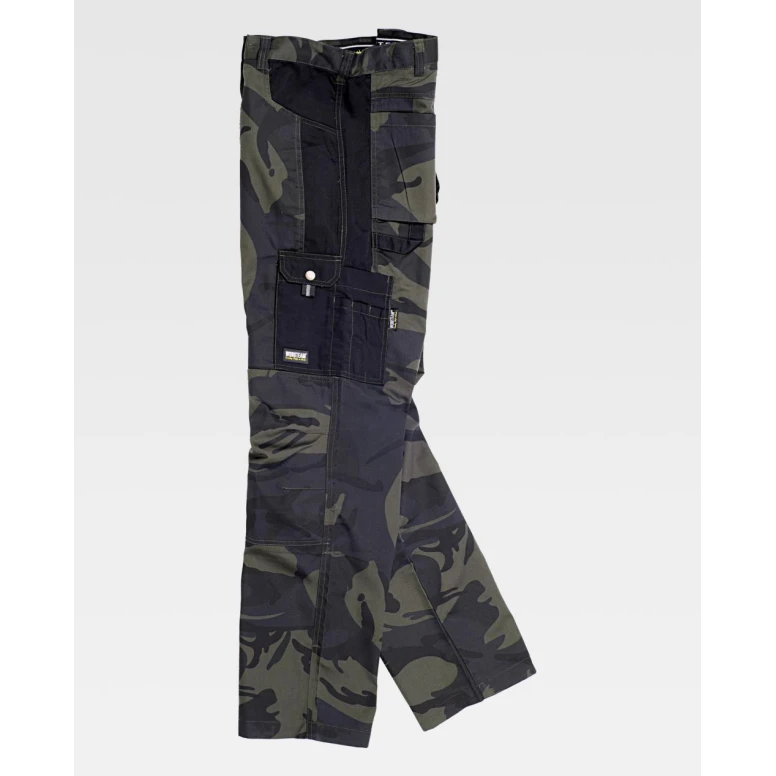 Arbeitshose Camouflage Multitaschen S8515 - Workteam
