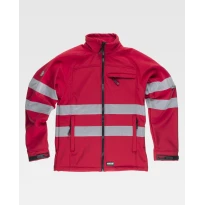 Arbeitsjacke Workshell Stretch mit Reißverschluss S9035 - Workteam