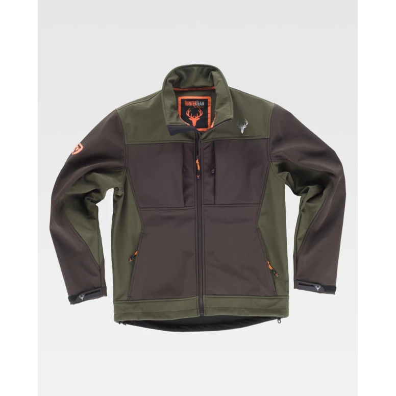 Alles muss raus -  Arbeitsjacke Workshell Jagd Stretch S8620 -  Workteam  Größe 2xl Farbe Schwarz Grau