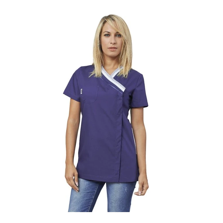 Alles muss raus -  Damen Tunika mit Reißverschluss kurzärmelig Ileana Horeca Siggi -  28CS1423/00- 0001 Größe M Farbe bordeaux