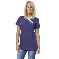Alles muss raus -  Damen Tunika mit Reißverschluss kurzärmelig Ileana Horeca Siggi -  28CS1423/00- 0001 Größe M Farbe bordeaux