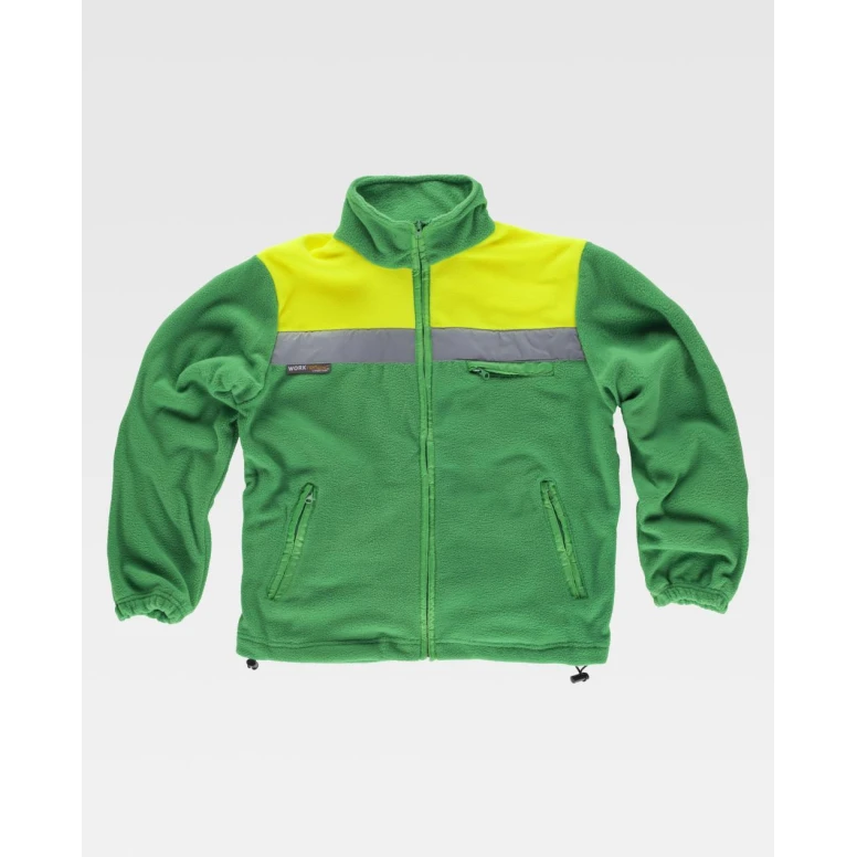 Fleece-Arbeitssweatshirt Zweifarbige C4030 - Workteam