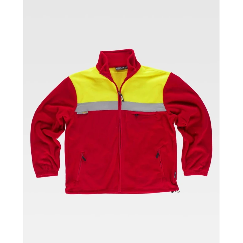 Fleece-Arbeitssweatshirt Zweifarbige C4030 - Workteam
