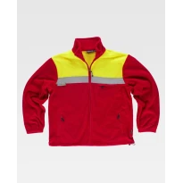 Fleece-Arbeitssweatshirt Zweifarbige C4030 - Workteam