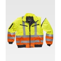 Arbeitsjacke Gepolstert Zweifarbige Warnschutz C3736 - Workteam