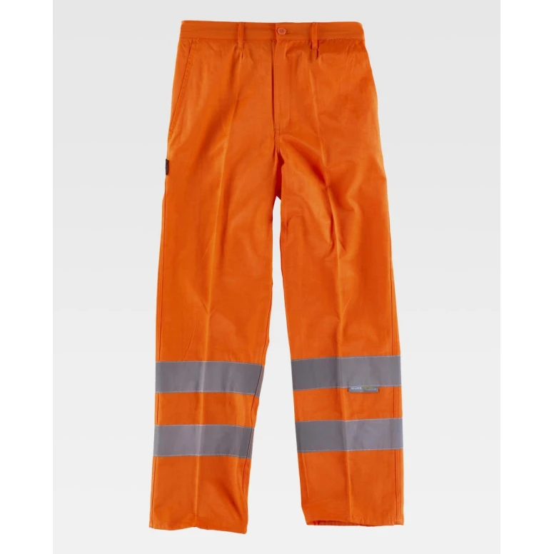 Arbeitshose Warnschutz mit reflektierenden Bändern C3915 - Workteam