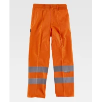 Arbeitshose Warnschutz mit reflektierenden Bändern C3915 - Workteam