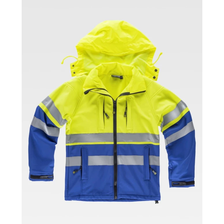 Arbeitsjacke Workshell Stretch Warnschutz S9525 - Workteam