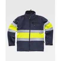 Arbeitsjacke Workshell C/Scharnier Stretch Warnschutz S9520 - Workteam
