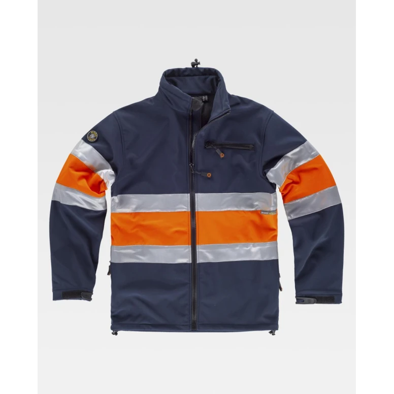 Arbeitsjacke Workshell C/Scharnier Stretch Warnschutz S9520 - Workteam