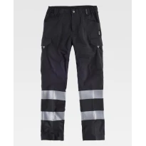 Arbeitshose mit Bändern Reflektierend Warnschutz C2717 - Workteam
