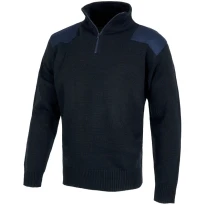 Sportlicher Rollkragenpullover mit Verschluss Halber Reißverschluss - Workteam 2