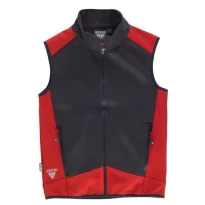 Alles muss raus -  Sportliche Workshell- Weste mit Stehkragen und Nylon- Reißverschluss -  Workteam Größe L Farbe Grau Schwarz 2