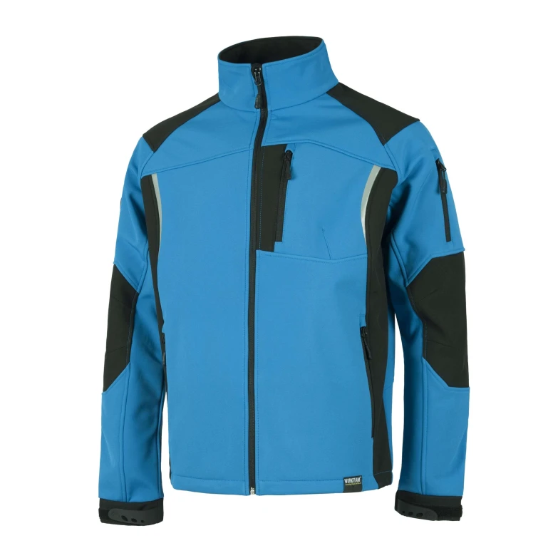 Alles muss raus  Jacke Workshell kombiniert mit Reißverschluss aus Nylon -  Workteam Farbe Rot/Grau Größe M