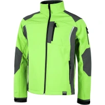 Alles muss raus  Jacke Workshell kombiniert mit Reißverschluss aus Nylon -  Workteam Farbe Rot/Grau Größe M