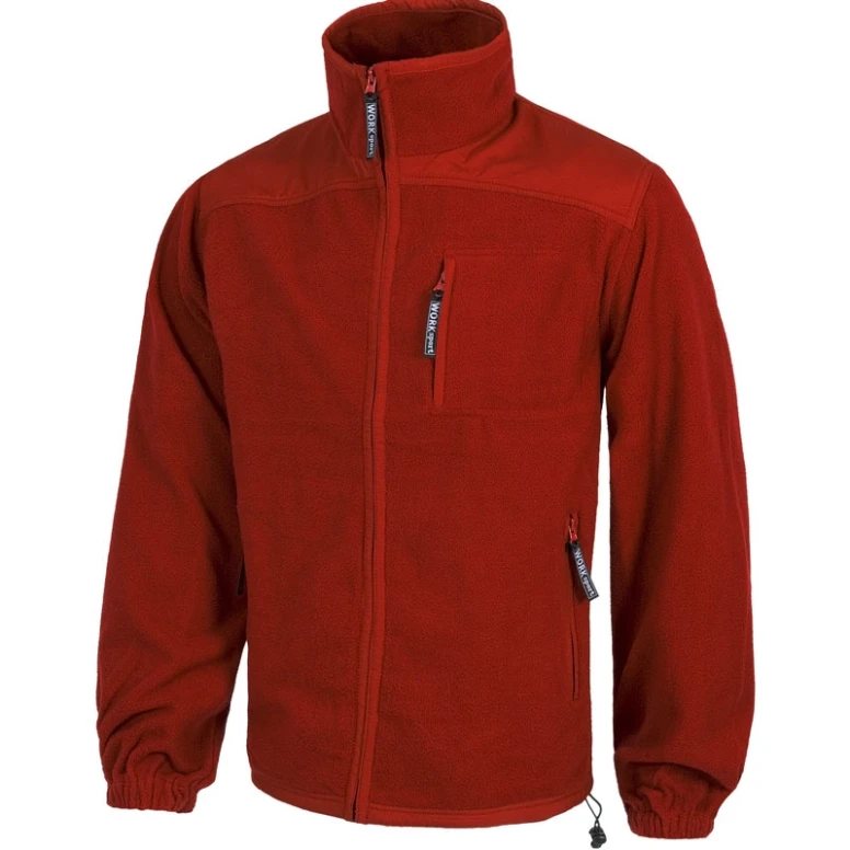 Alles muss raus  Jacke winterlich aus Fleece Multitaschen -  Workteam Farbe Dunkelgrün Größe 2XL