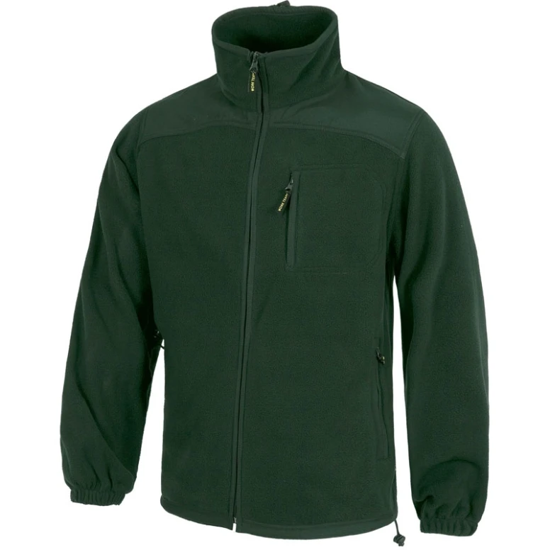 Alles muss raus  Jacke winterlich aus Fleece Multitaschen -  Workteam Farbe Dunkelgrün Größe 2XL