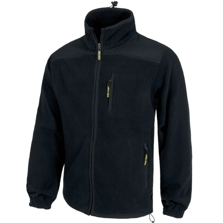 Alles muss raus  Jacke winterlich aus Fleece Multitaschen -  Workteam Farbe Granatrot Größe XL