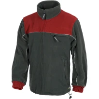 Alles muss raus Arbeitsjacke Winter-Multitaschen-Fleece mit Reflektoren - Workteam farbe grau granate größen L 2
