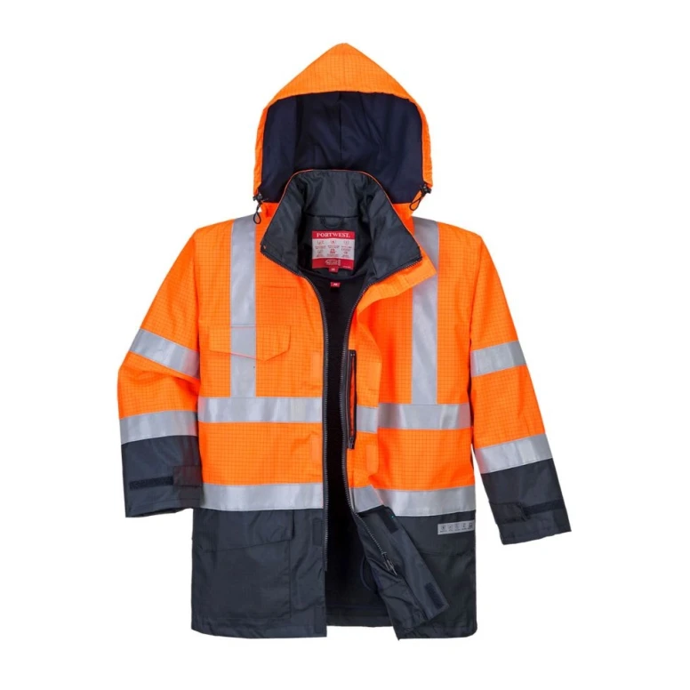 Arbeitsjacke Bizflame Regenfeuer Antistatisch Warnschutz Portwest S779
