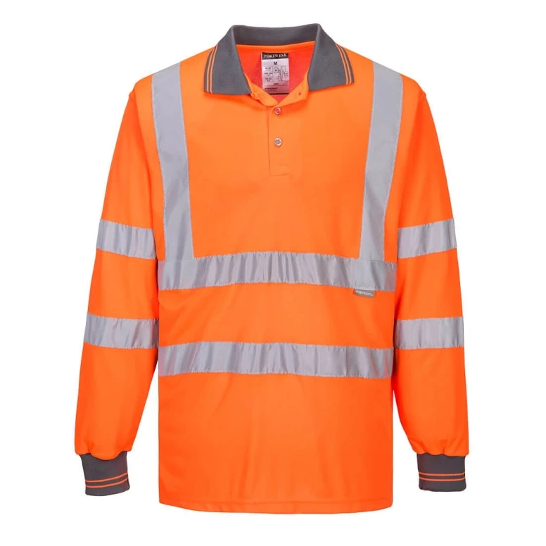 Arbeitspoloshirt Langärmelig Warnschutz Portwest S277