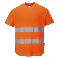 Arbeits-T-Shirt Mesh Baumwolle Comfor Warnschutz Portwest C394