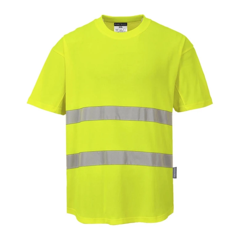 Arbeits-T-Shirt Mesh Baumwolle Comfor Warnschutz Portwest C394