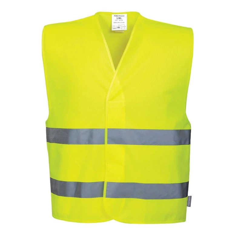 Arbeitsweste 2 Bänder Warnschutz Portwest C474