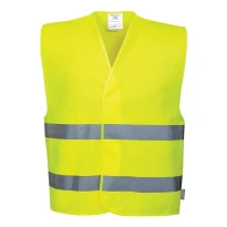 Arbeitsweste 2 Bänder Warnschutz Portwest C474