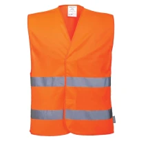 Arbeitsweste 2 Bänder Warnschutz Portwest C474