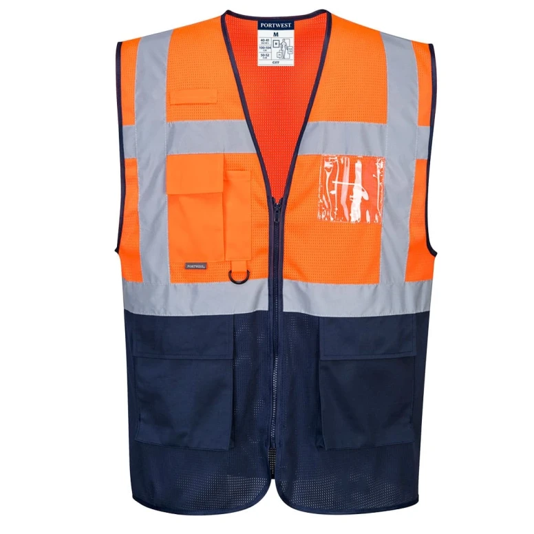 Arbeitsweste Zweifarbig Executive MeshAir Portwest C377