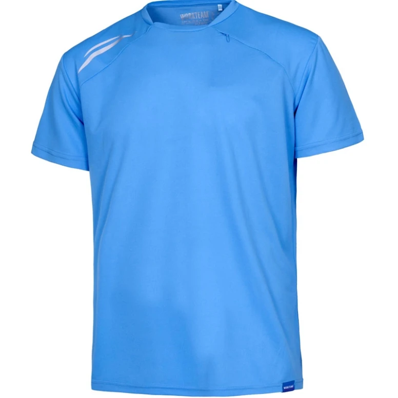Halskette Kurzärm-T-Shirt - Workteam