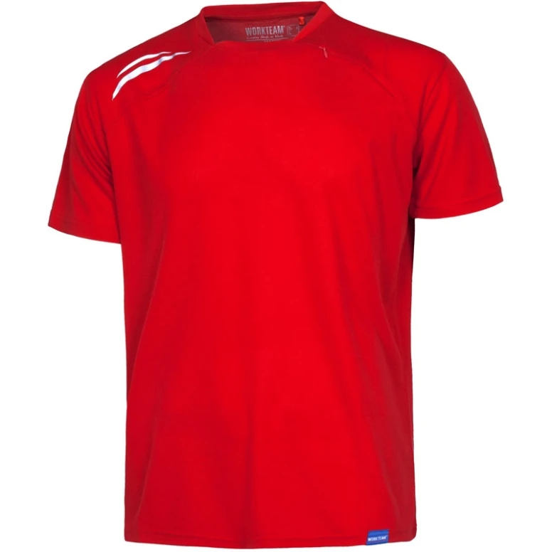 Halskette Kurzärm-T-Shirt - Workteam