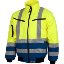 Pilot Warnschutz Gepolstert Jacke mit abnehmbaren Ärmeln - C3740