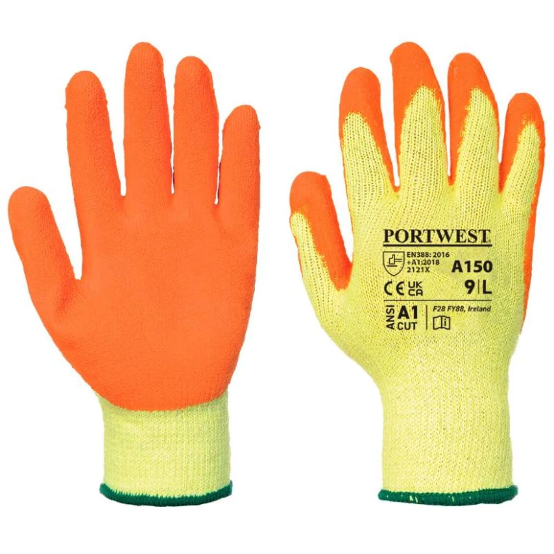 12 Paar - Arbeitshandschuhe Classic Grip - Latex - A150 Portwest