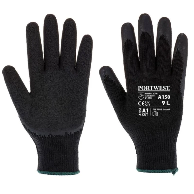 12 Paar - Arbeitshandschuhe Classic Grip - Latex - A150 Portwest