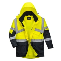 Arbeitsjacke atmungsaktiv Zweifarbig Warnschutz Portwest S760