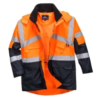 Arbeitsjacke atmungsaktiv Zweifarbig Warnschutz Portwest S760