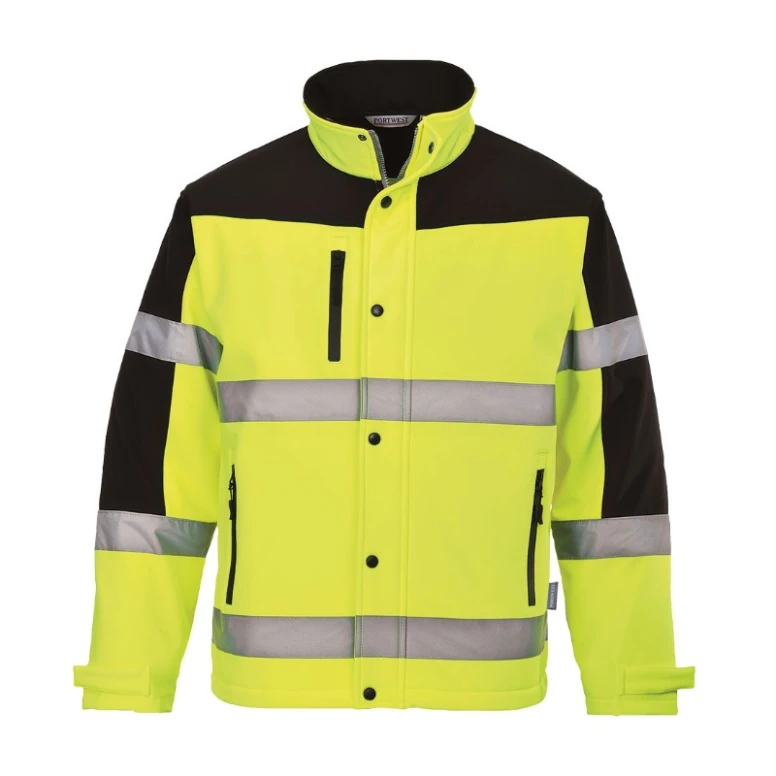 Arbeitsjacke Sofshell Zweifarbig Warnschutz Portwest S429