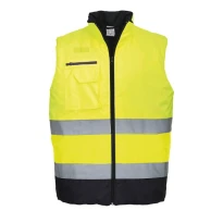 Arbeitsweste gepolstert Zweifarbig Warnschutz Portwest S267