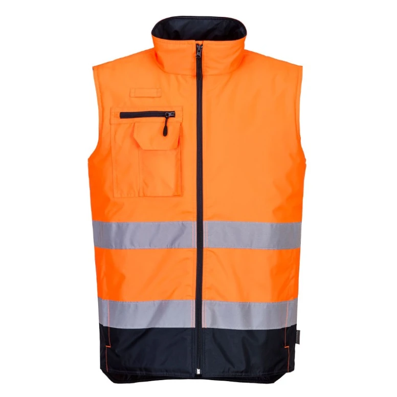 Arbeitsweste gepolstert Zweifarbig Warnschutz Portwest S267